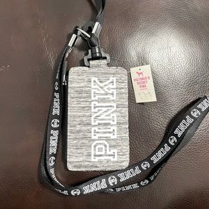 New Victoria secret PINK is holder and lanyard